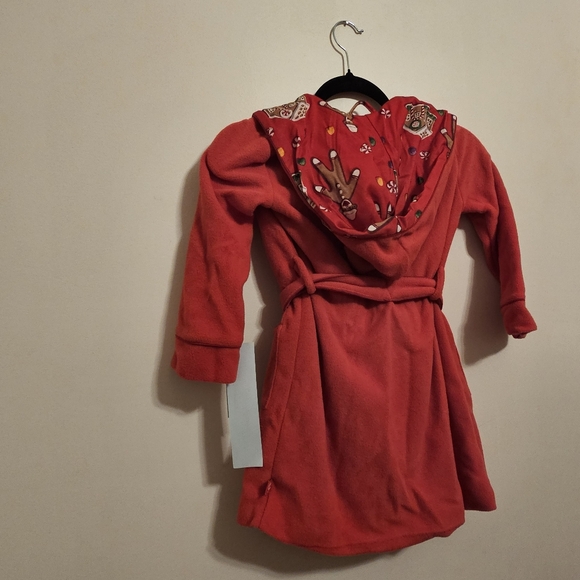 Snuggle Up in Holiday Cheer with Nick & Nora robe for kids . Size XS 4/5 - Picture 10 of 11